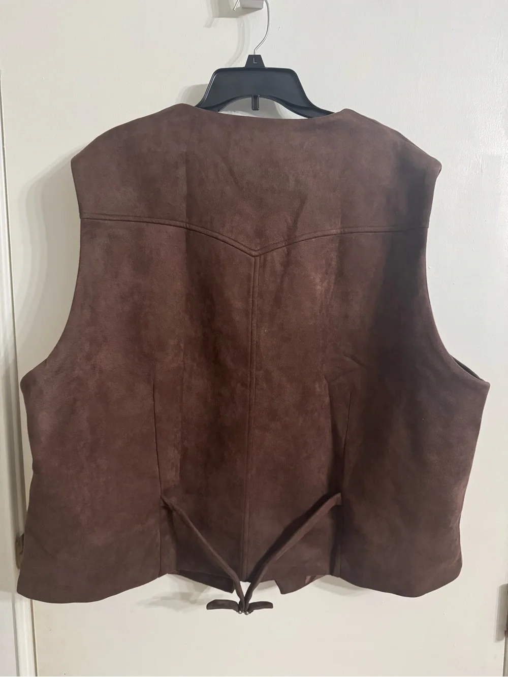 P.J. Paul Jones Men's Brown Suede Button-Front Vest